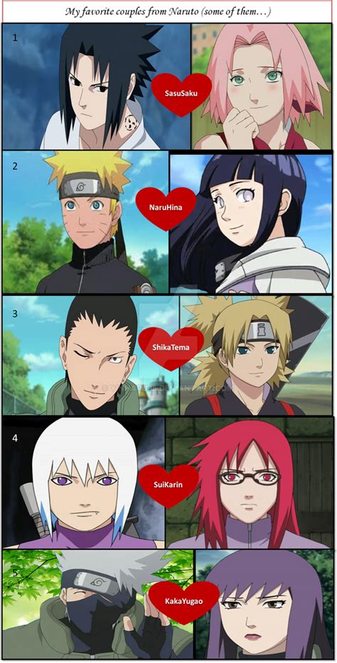 all couples in naruto